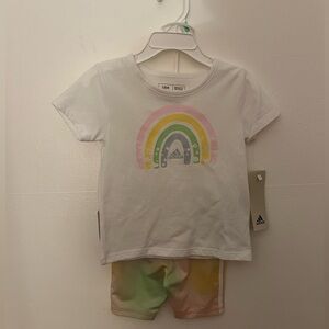 BNWT Adidas Shirt And Shorts Set